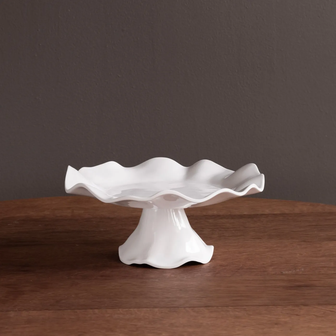 Online VIDA Havana Small Pedestal Cake Plate (White) View All Vida|Gifts Under $99