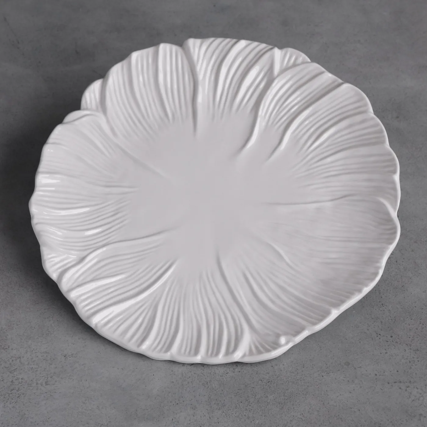 Clearance VIDA Lettuce 13" Charger Set of 4 (White) View All Vida|VIDA Lettuce