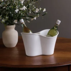 Online VIDA Nube Double Ice Bucket (White) View All Vida|Ice Buckets + Scoops