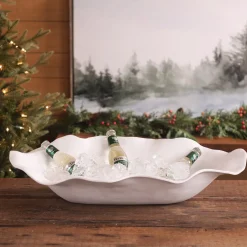 Best VIDA Nube Extra Large Oval Centerpiece (White) View All Vida|VIDA Nube