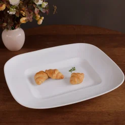 Best VIDA Nube Extra Large Rectangle Centerpiece (White) View All Vida|Centerpiece