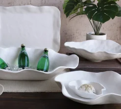 VIDA Nube Large Oval Bowl (White) View All Vida|VIDA Nube