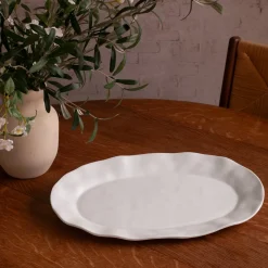 Online VIDA Nube Large Oval Platter (White) View All Vida|Platters