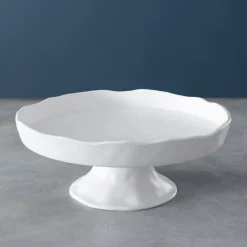 New VIDA Nube Round Pedestal Cake Plate (White) View All Vida|VIDA Nube