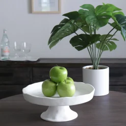 New VIDA Nube Round Pedestal Cake Plate (White) View All Vida|VIDA Nube