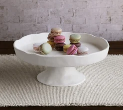 New VIDA Nube Round Pedestal Cake Plate (White) View All Vida|VIDA Nube