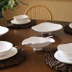 New VIDA Nube Small Oval Bowl with Spoon (White) View All Vida|VIDA Nube