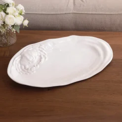 Hot VIDA Ocean Large Oval Crab Platter (White) View All Ocean|View All Vida