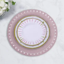 Outlet VIDA Round Embroidered Dots 15.5