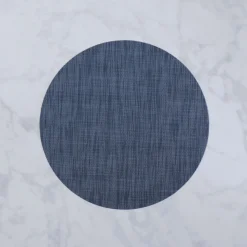 Sale VIDA Round Woven Placemats Set of 4 (Navy) Placemats|Gifts For Her