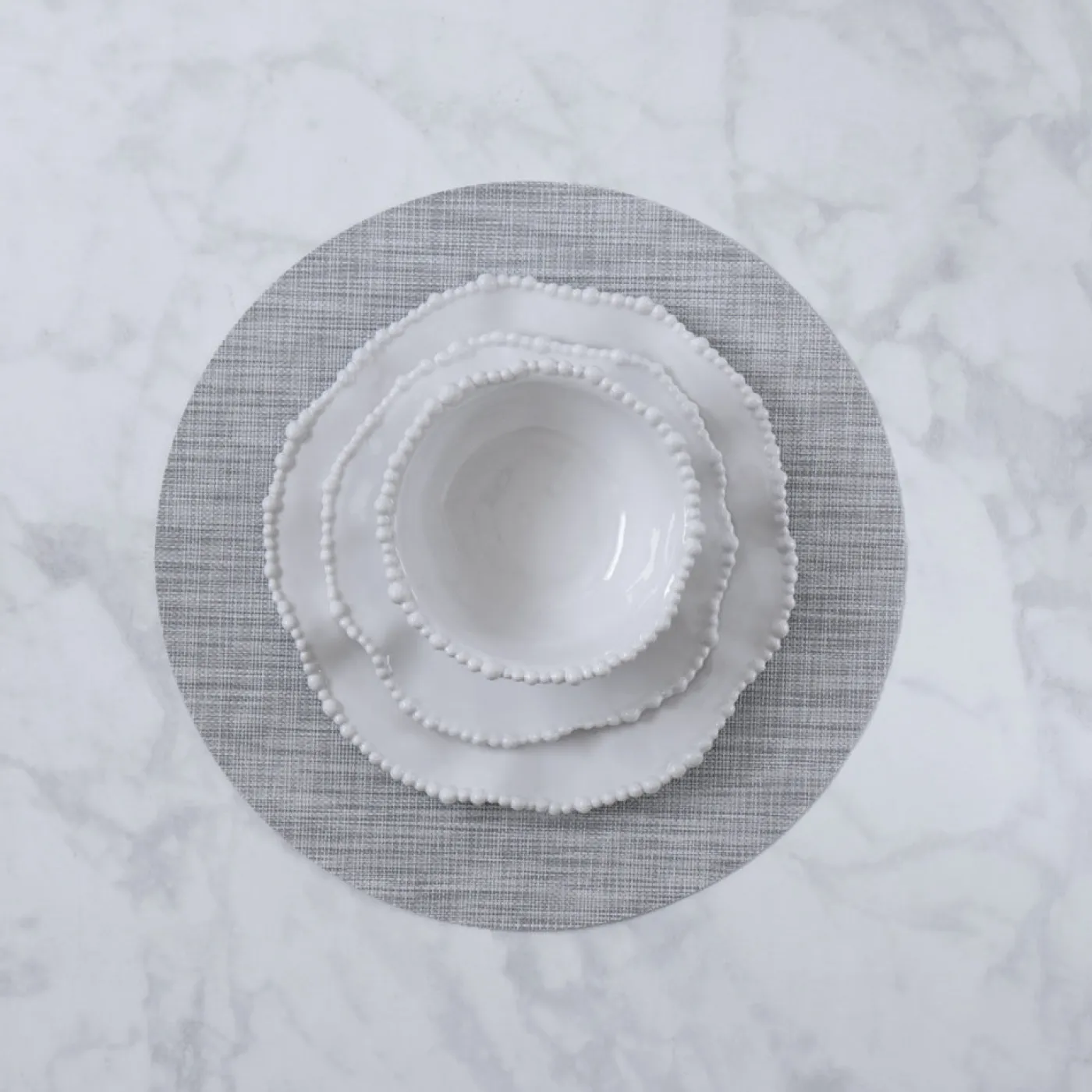 Online VIDA Round Woven Placemats Set of 4 (Grey) View All Vida|Placemats