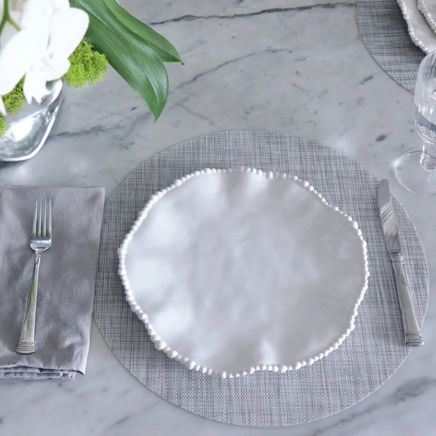Online VIDA Round Woven Placemats Set of 4 (Grey) View All Vida|Placemats