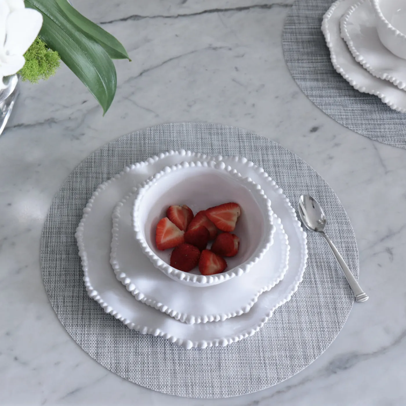 Online VIDA Round Woven Placemats Set of 4 (Grey) View All Vida|Placemats