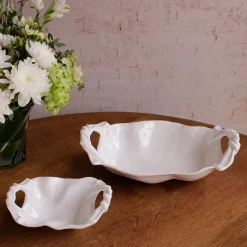 Hot VIDA Sasha Medium Bowl with Handles White View All Vida|VIDA Sasha