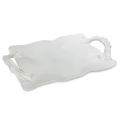 Sale VIDA Sasha Rectangular Tray with Handles White View All Vida|VIDA Sasha