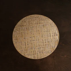 Best VIDA Woven 15" Round Placemats Set of 4 (Gold) View All Vida|Placemats