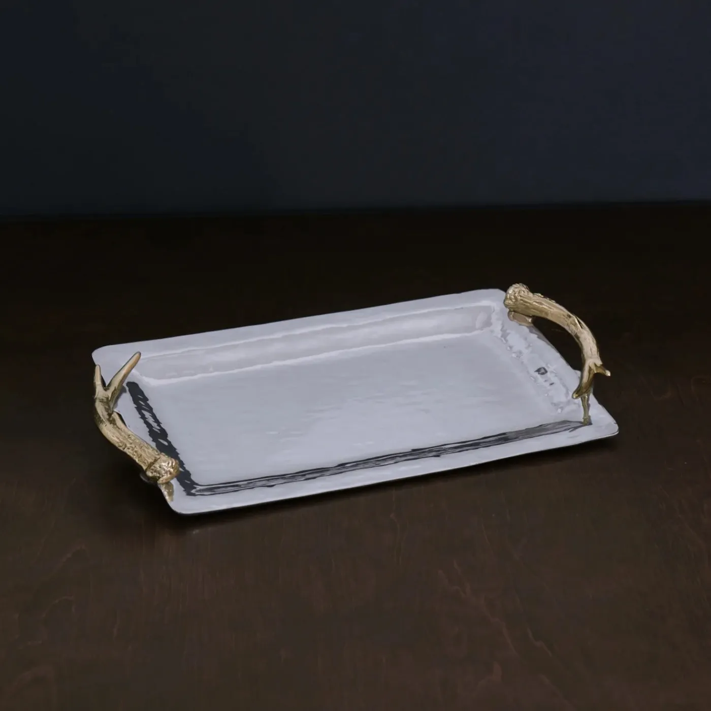 WESTERN Antler Emerson Long Rectangular Tray with Gold Handles View All Western|WESTERN Antler